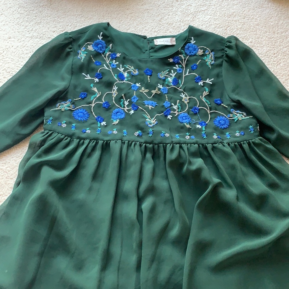 Women’s Green floral blouse